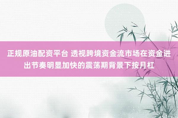 正规原油配资平台 透视跨境资金流市场在资金进出节奏明显加快的震荡期背景下按月杠